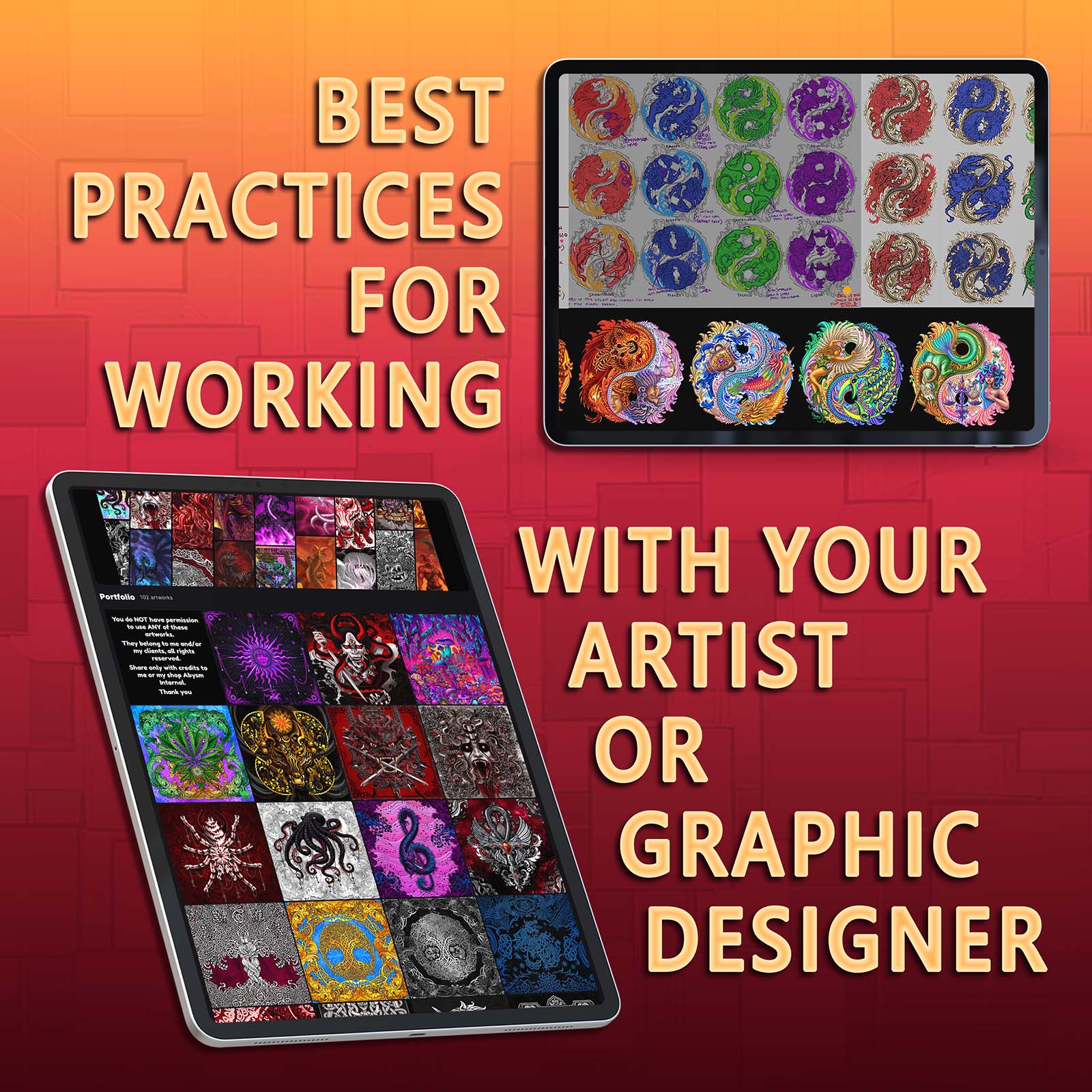 8 Best practices for choosing, communicating and working with your Artist, Illustrator, or Graphic Designer - Abysm Internal