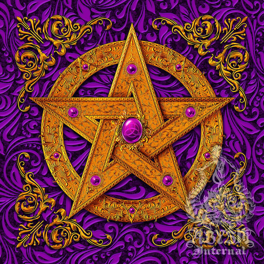 Wicca Pentacle [6 Colors] | Art Prints by Abysm Internal