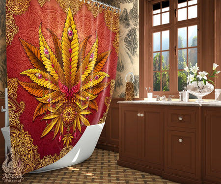 Weed Home Decor - Marijuana Shower shops Curtain, Stoner Decorations, Cannabis Bathroom Decor, Weed Shower Curtain, 420 Gift, Adult Home Decor