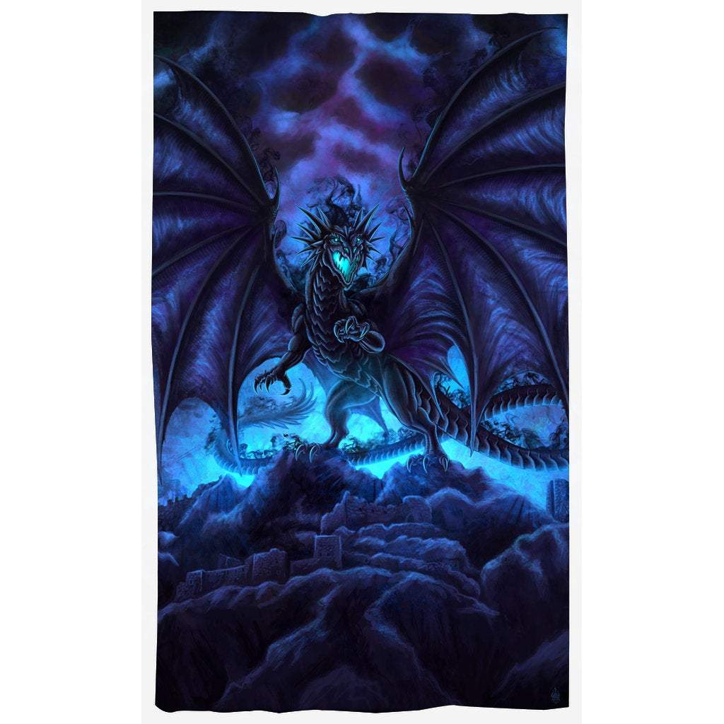 Dragon Curtains 50x84 Printed Window Panels Fantasy Game Room Decor Art Print Shadow 3248