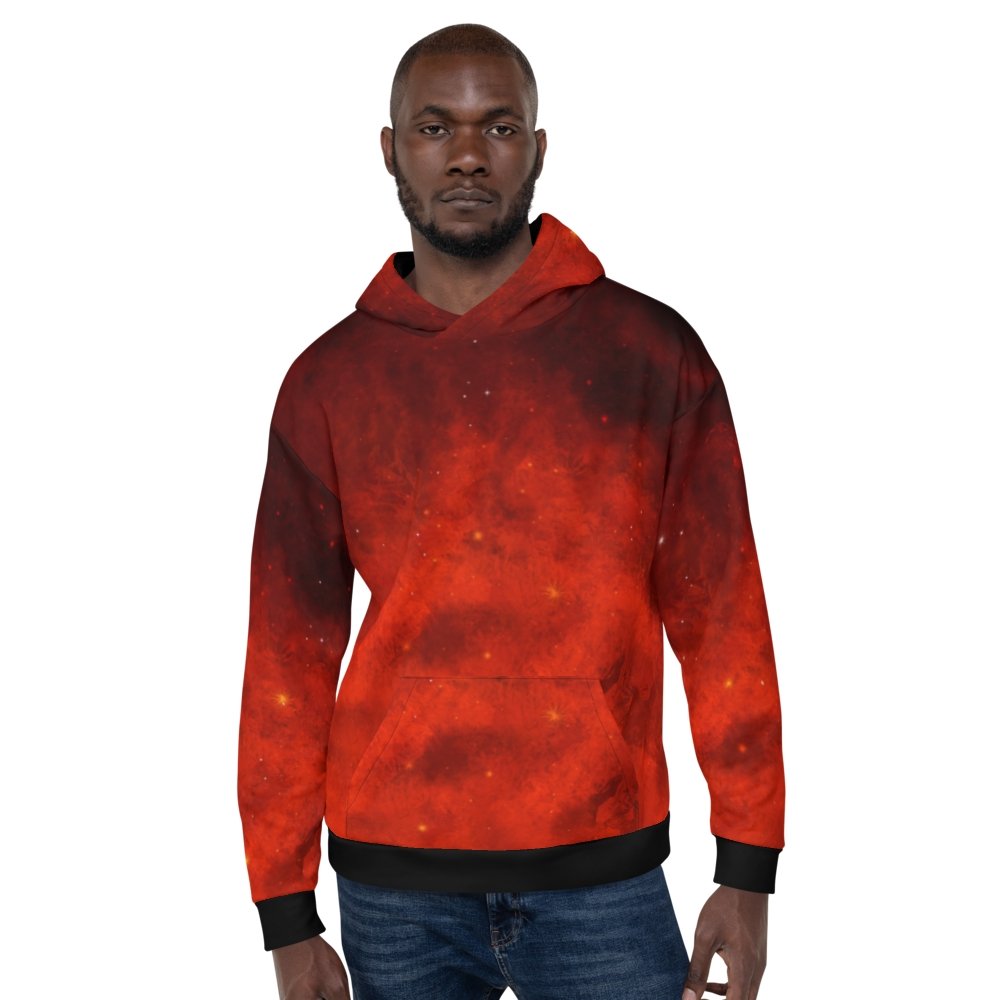 Orange and black tie dye online hoodie