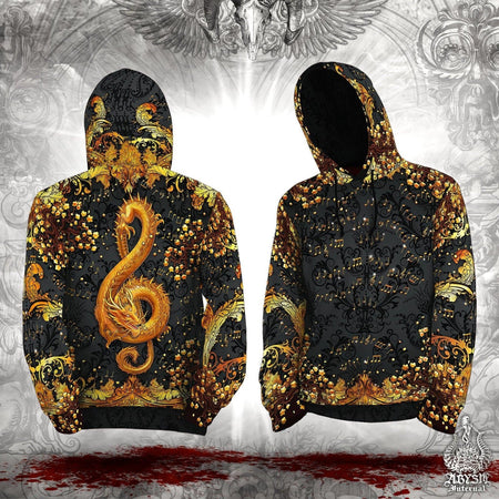 Gold Unisex Dragon Scale store Hoodie, Golden Bronze Fantasy Cosplay Pullover Hoodie