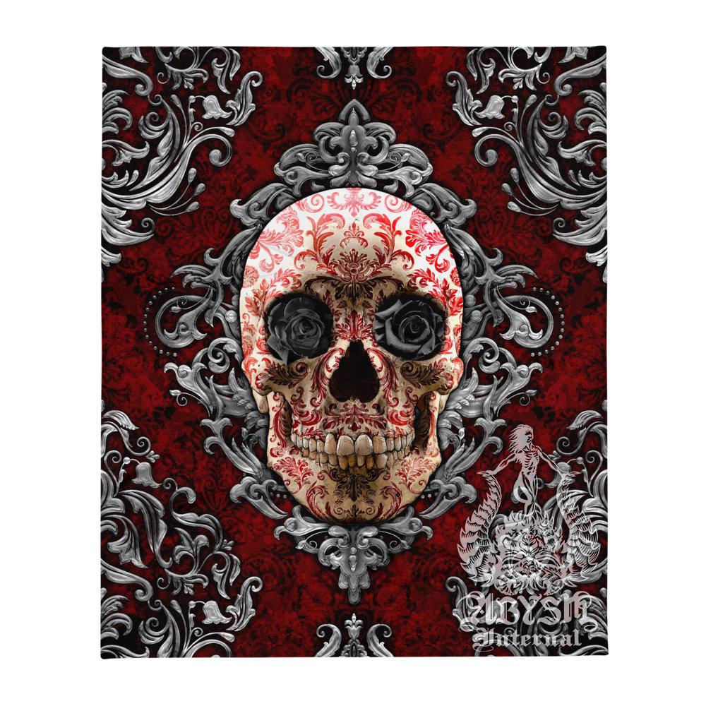 Black skull online tapestry