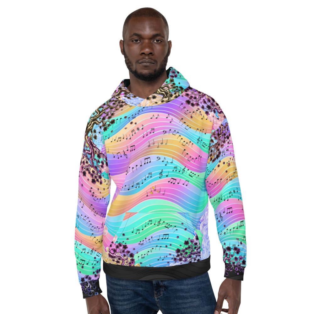 Rainbow discount drip hoodie