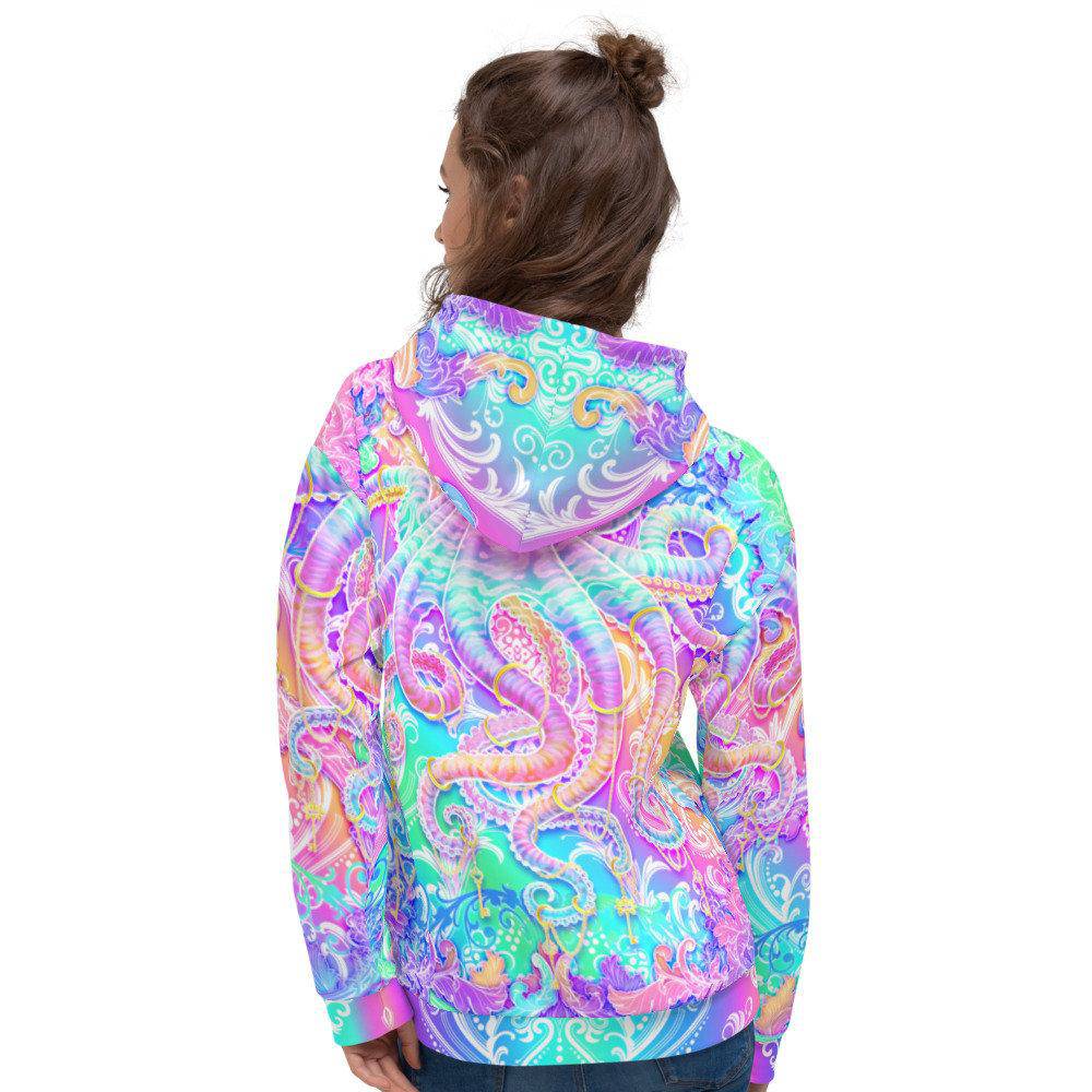 Pastel Hoodie, Aesthetic Streetwear, Tryppy Pullover, Rave Outfit