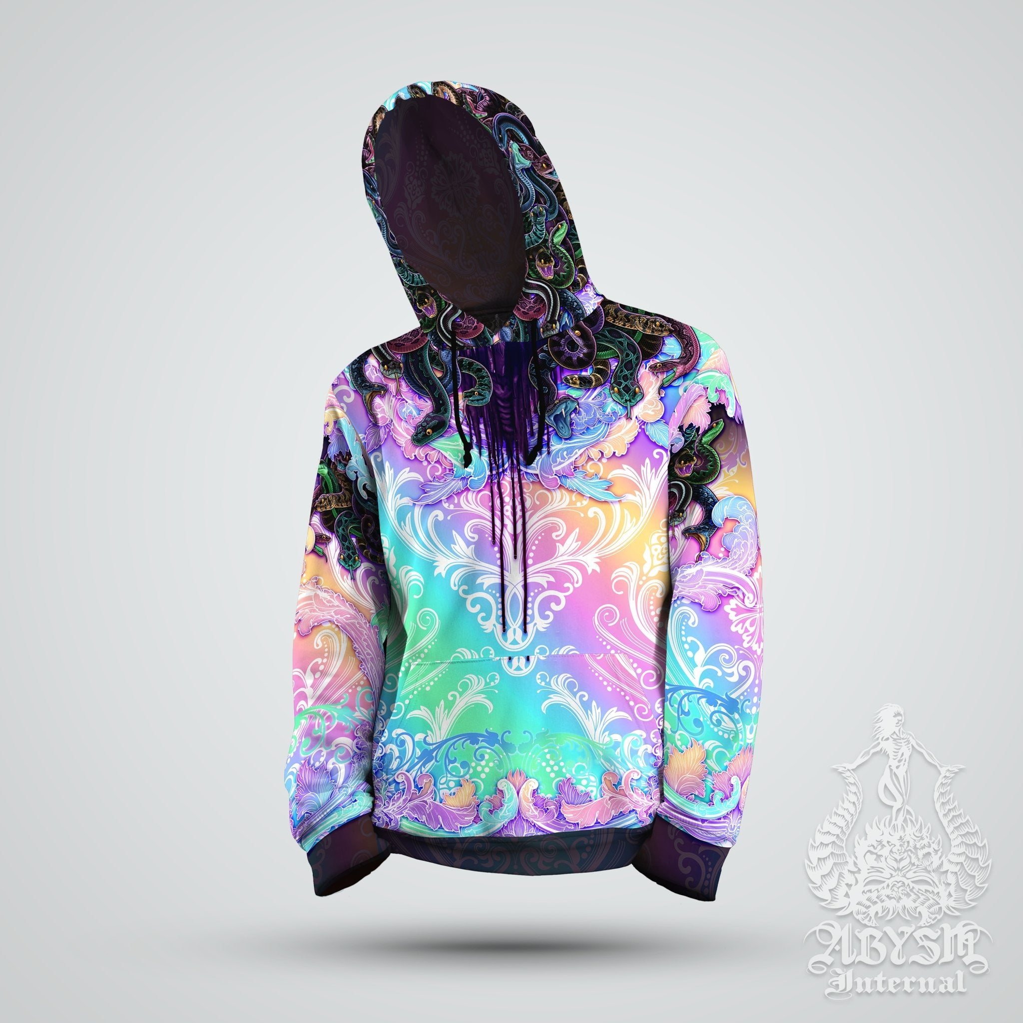 Psychedelic Sweater Aesthetic Streetwear Trippy Pullover Rave