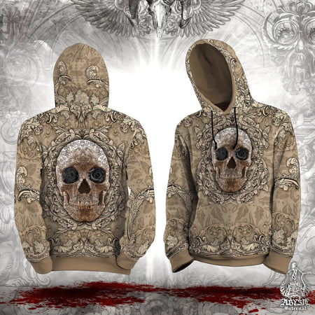 Kapuzenpullover 2024 Skull Print Latex Streetwear Gr. L-XL