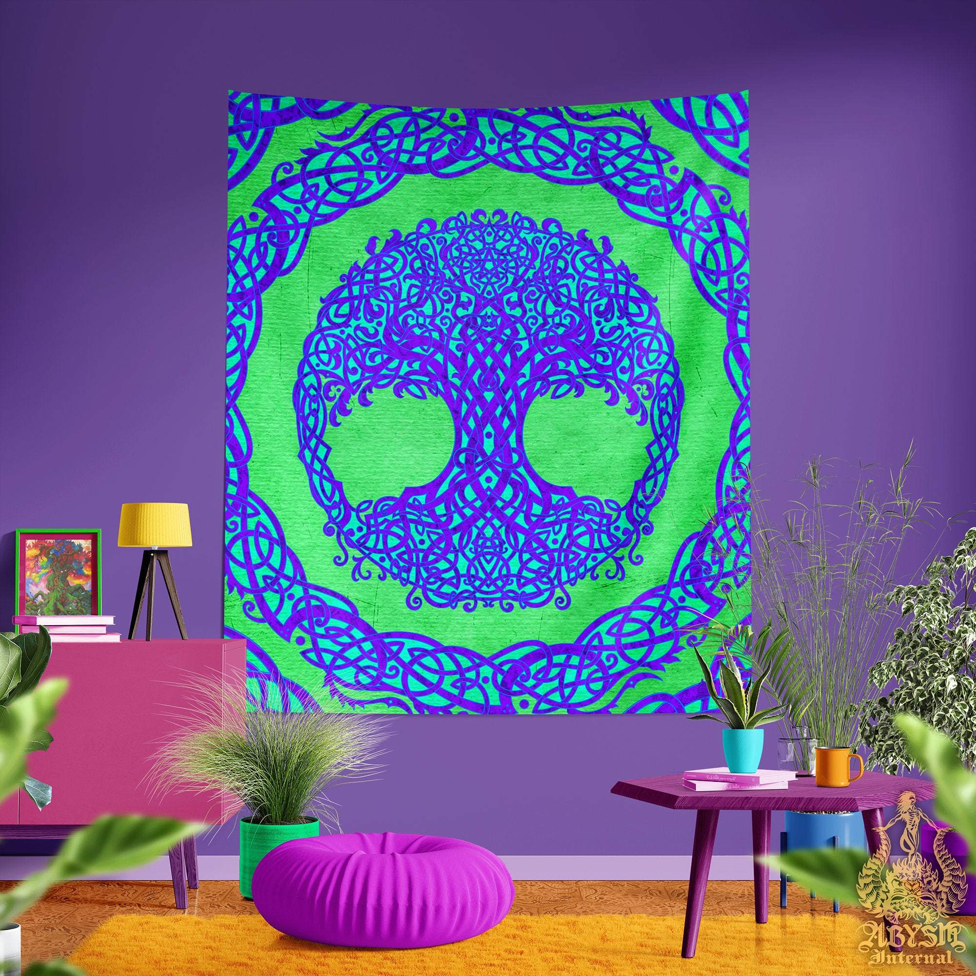 Purple and best sale green tapestry