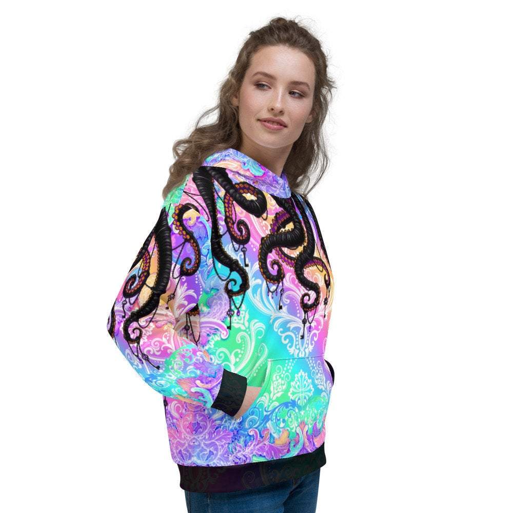 Trippy Sweater, Pastel Punk Pullover, Psychedelic Streetwear, Rave ...