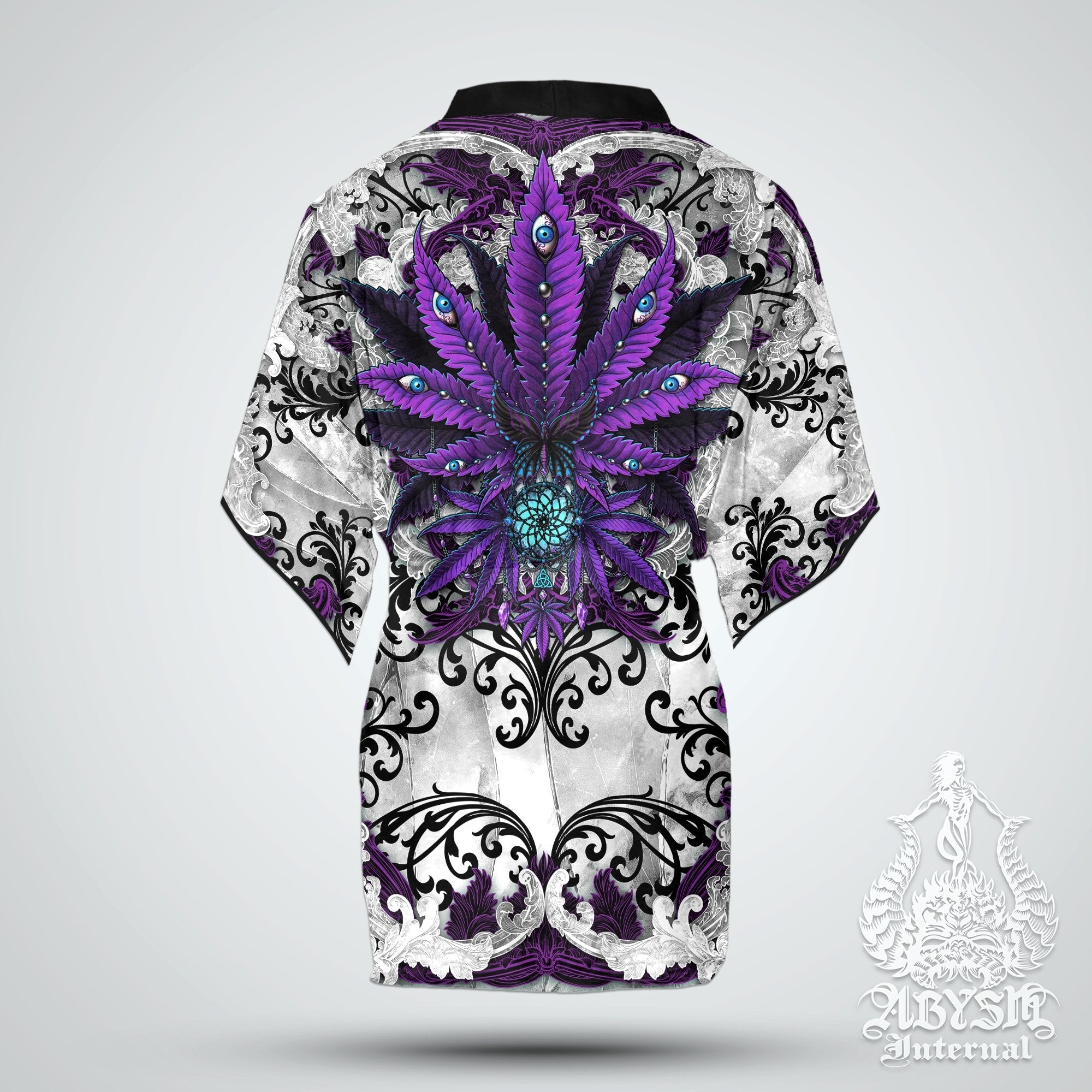 Weed 420 smoker Long Sleeve Kimono Robe hot