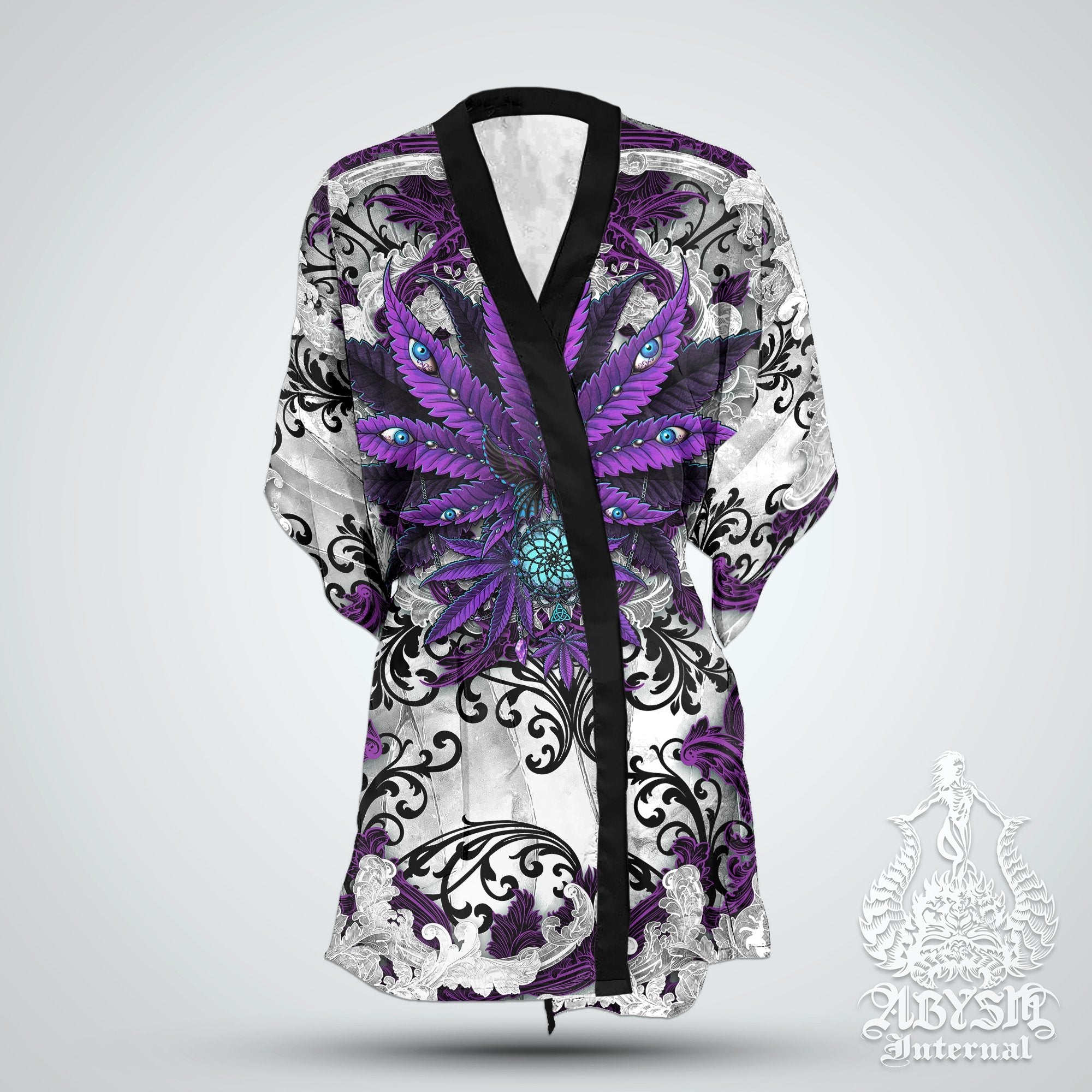 Weed 420 smoker Long Sleeve Kimono Robe hot