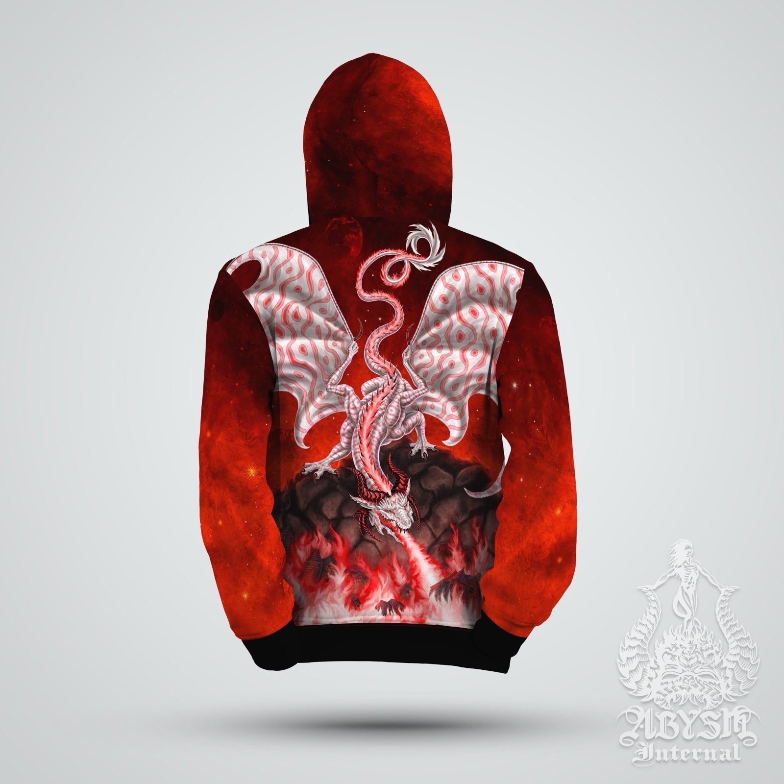 Graphic Hoodie, Dragon Fire, Unisex Hoodie, Man, Woman, online Art Style Hoodie, Art Wear, Festival Clothing, Unisex Clothing