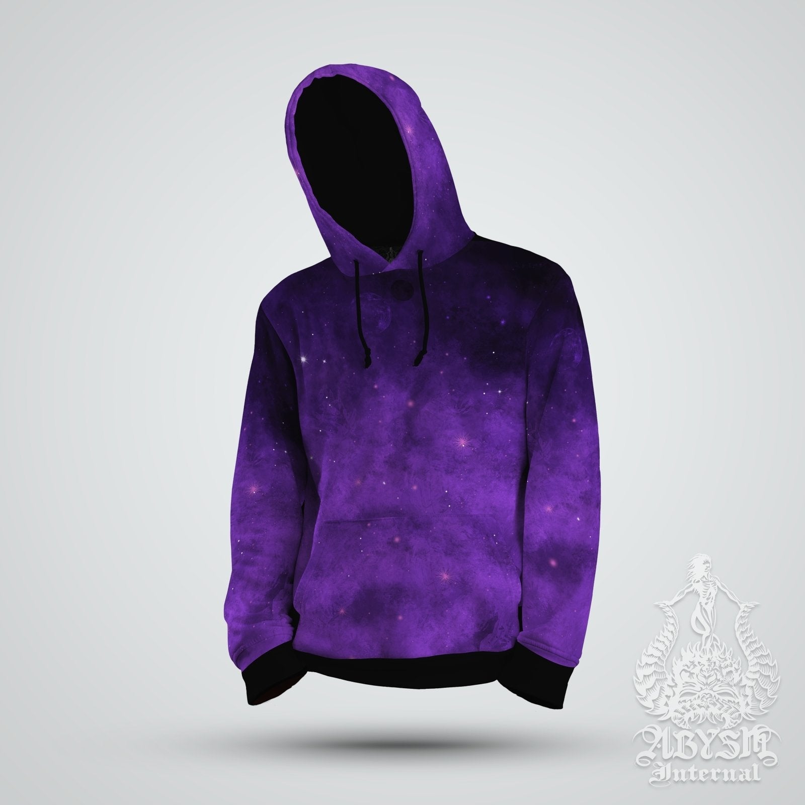 White Dragon Pullover Purple Sweater Gamer Outfit Fantasy