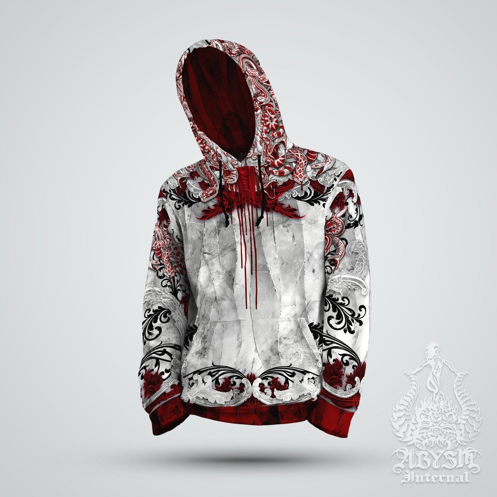 White 2025 bloody hoodie